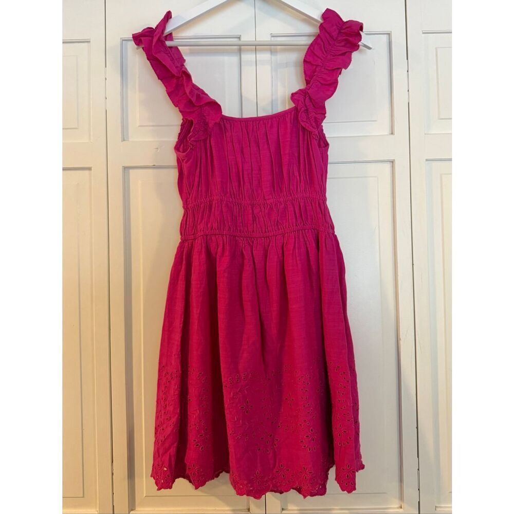 Old Navy pink smocked waist ruffled sleeve mini dress size small - Picture 5 of 8